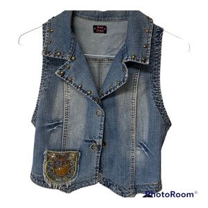 Jean Star Cowgirl Blue Jean Jacket